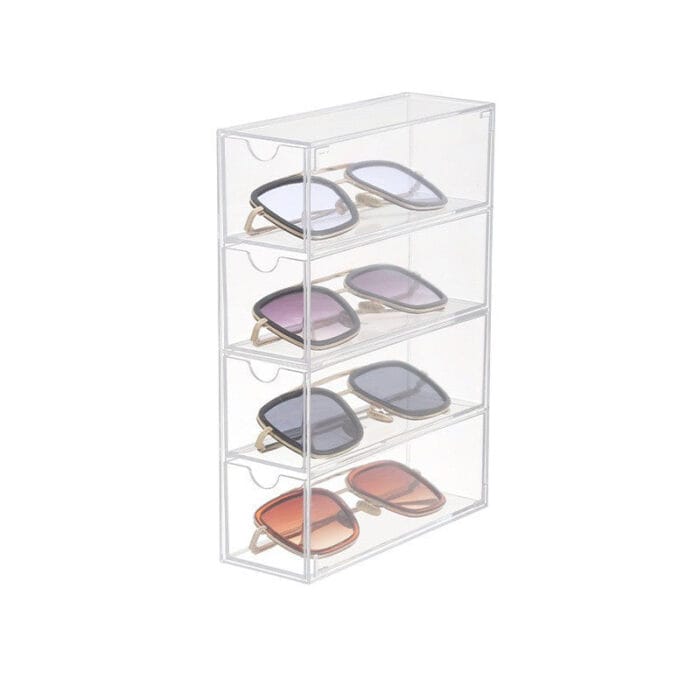 Acrylic 4 Drawers Glasses Organizer