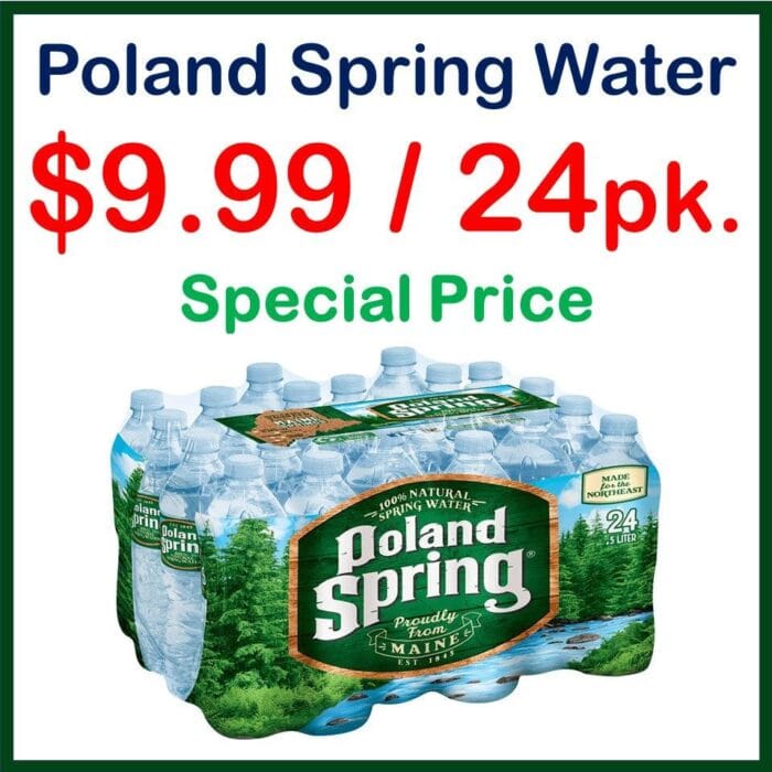 Poland Spring Water 16oz. - 24 Pack Special