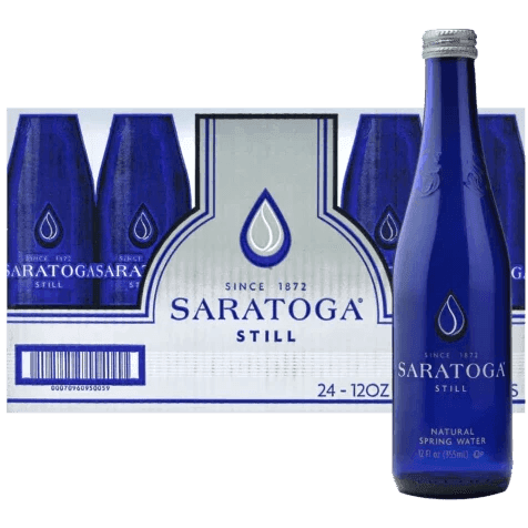 Saratoga Spring Water 12oz. Glass Bottle