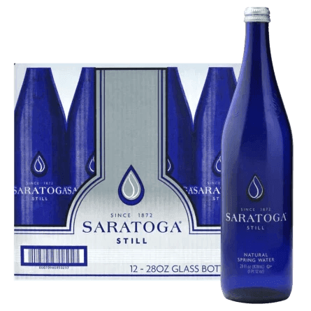 Saratoga Spring Water 28oz. Glass Bottle