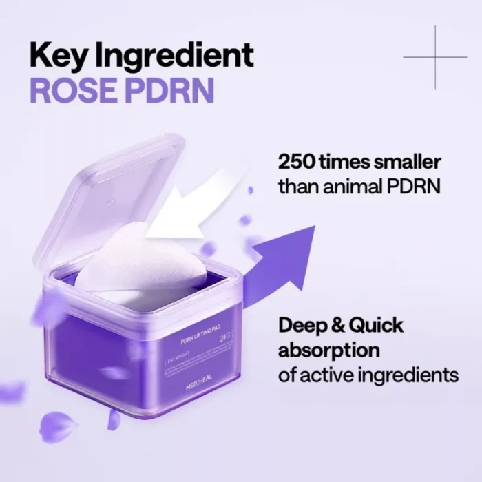 MEDIHEAL Daily Treatment Toner Pad -PDRN.Teatree.Madecassoside.Collagen.Watermide.Phyto.Vitamide.Retinol